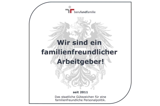 Zertifikat für Familienfreundlichkeit