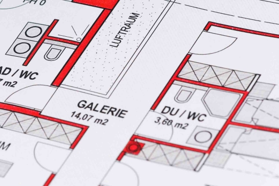 Grundriss-Plan einer Immobilie