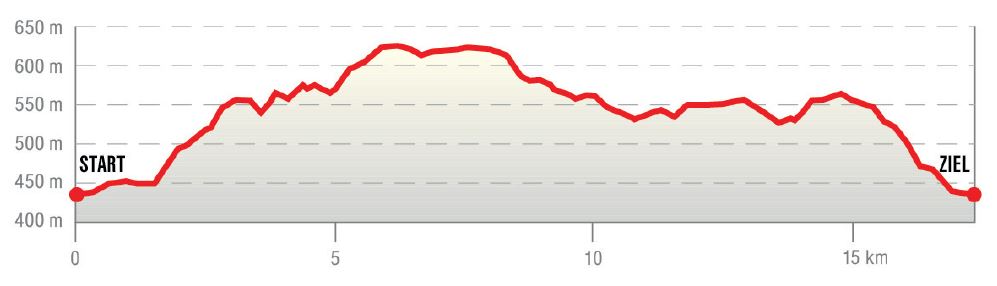 Höhenprofil der Wanderung in Altmünster/Traunkirchen